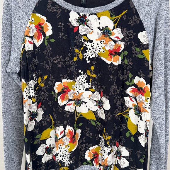 KUT FROM THE KOTH Floral Paneled Jersey and Viscose Sweatshirt. Size: M - Picture 3 of 8